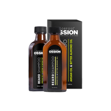 Cargar imagen en el visor de la galería, Shampoo para barba Morfose Ossion Beard Care con aceite de argán y almendra, frasco de 100 ml