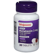 Cargar imagen en el visor de la galería, Walgreens Melatonina 3 mg Dye-Free Sabor Cereza – 30 Tabletas