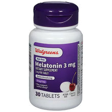 Cargar imagen en el visor de la galería, Walgreens Melatonina 3 mg Dye-Free Sabor Cereza – 30 Tabletas