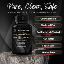 Cargar imagen en el visor de la galería, Longjack Tongkat Ali 200x Cápsulas | Suplemento Natural para Aumentar Masa Muscular y Testosterona | Gamero Honduras