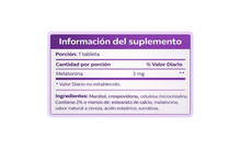 Cargar imagen en el visor de la galería, Walgreens Melatonina 3 mg Dye-Free Sabor Cereza – 30 Tabletas