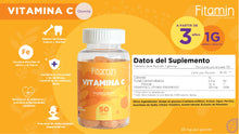 Cargar imagen en el visor de la galería, Vitamina C (50 Gomitas) – Refuerzo Inmunológico | Gamero Honduras