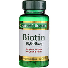 Cargar imagen en el visor de la galería, Biotina Nature's Bounty - Apoyo para el Cabello, Piel y Metabolismo