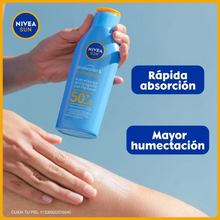 Cargar imagen en el visor de la galería, Protector Solar Nivea Sun Corporal Protect &amp; Moisture - 125 ml
