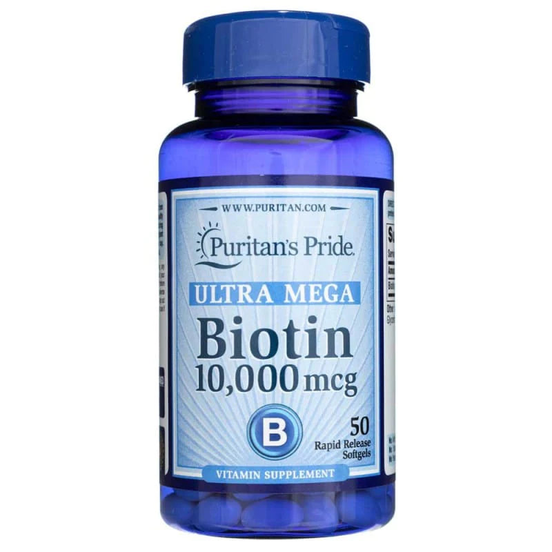 Softgels de Biotina Puritan's Pride 10000 Mcg