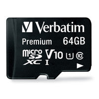 Premium MicroSDXC Card 64GB Verbatim