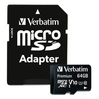 Cargar imagen en el visor de la galería, Premium MicroSDXC Card 64GB Verbatim
