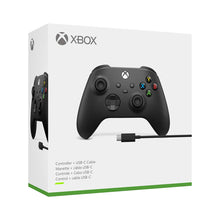 Cargar imagen en el visor de la galería, XBOX Control Inalambrico NEGRO + Cable USB C Microsoft
