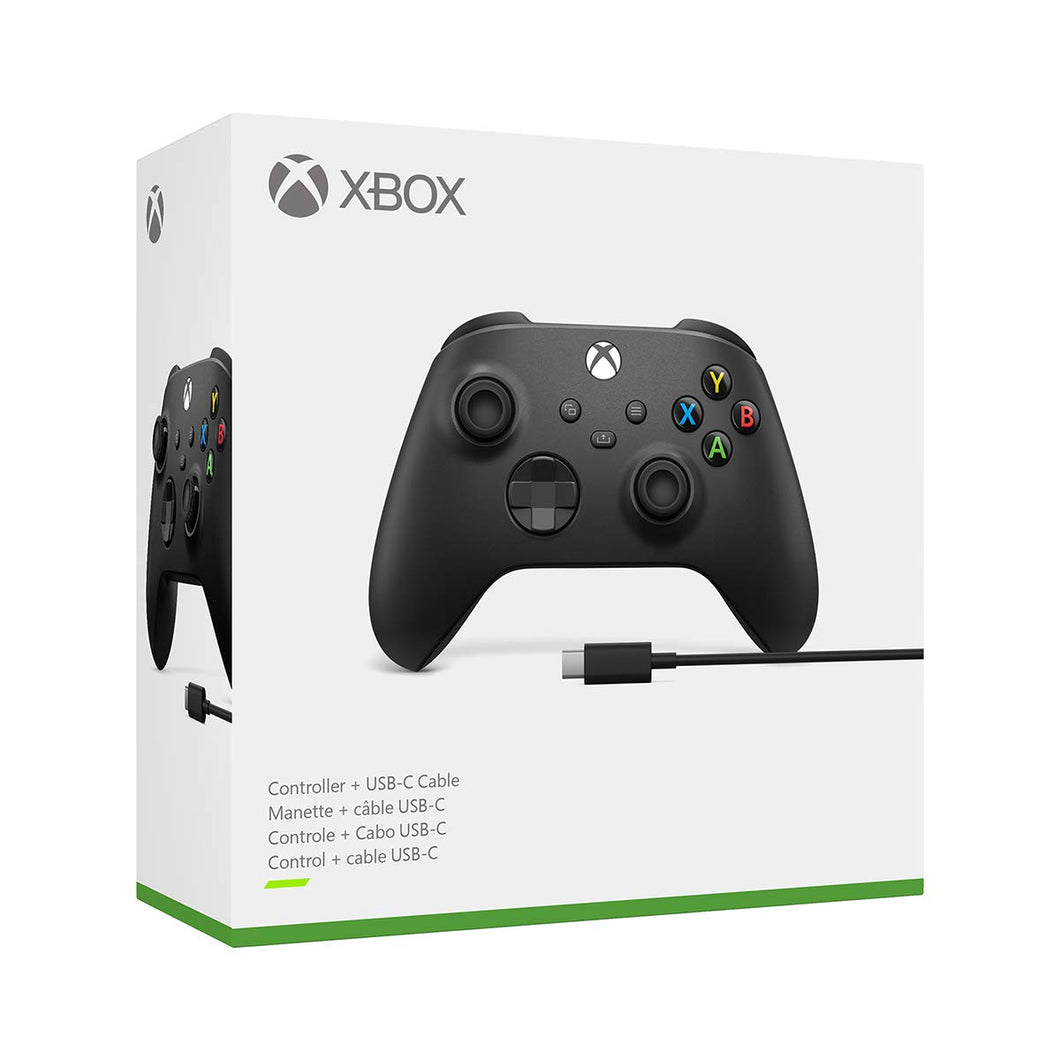 XBOX Control Inalambrico NEGRO + Cable USB C Microsoft